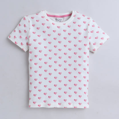 Boys T-Shirt - White Heart