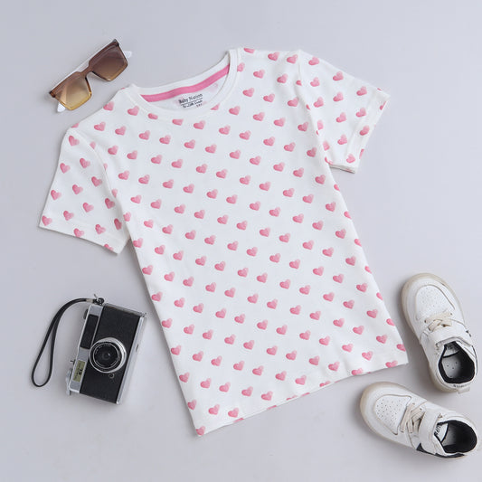 Boys T-Shirt - White Heart