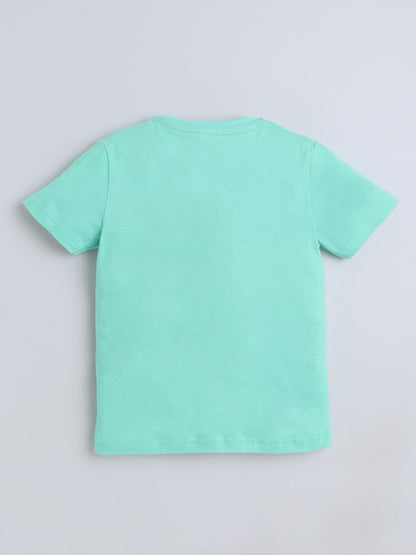 Unisex Cotton Coord Sets- Green Basket Ball Print