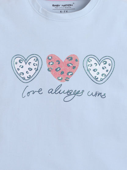 Unisex Cotton Coord Sets- Blue Glitter