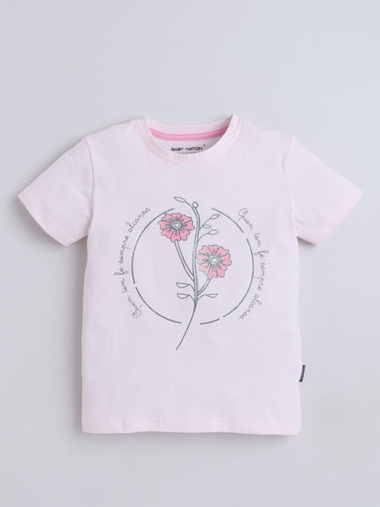 Unisex Cotton Coord Sets-Pink Glitter