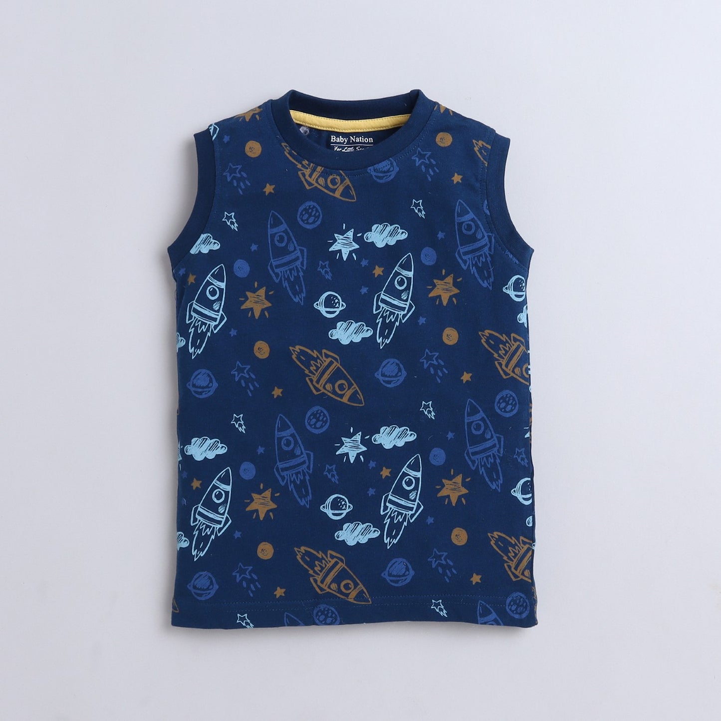 Baby Nation Boys Navy Summer Sleeveess Sets