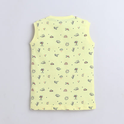 Baby Nation Boys Yellow Summer Sleeveess Sets