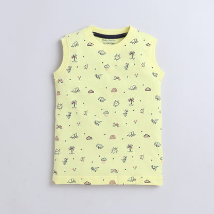 Baby Nation Boys Yellow Summer Sleeveess Sets