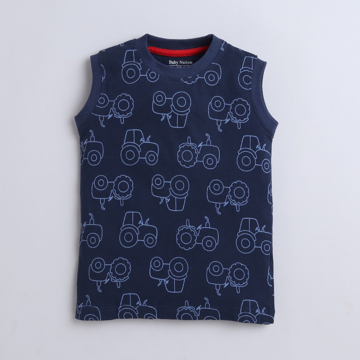 Baby Nation Boys Dark Blue Summer Sleeveess Sets