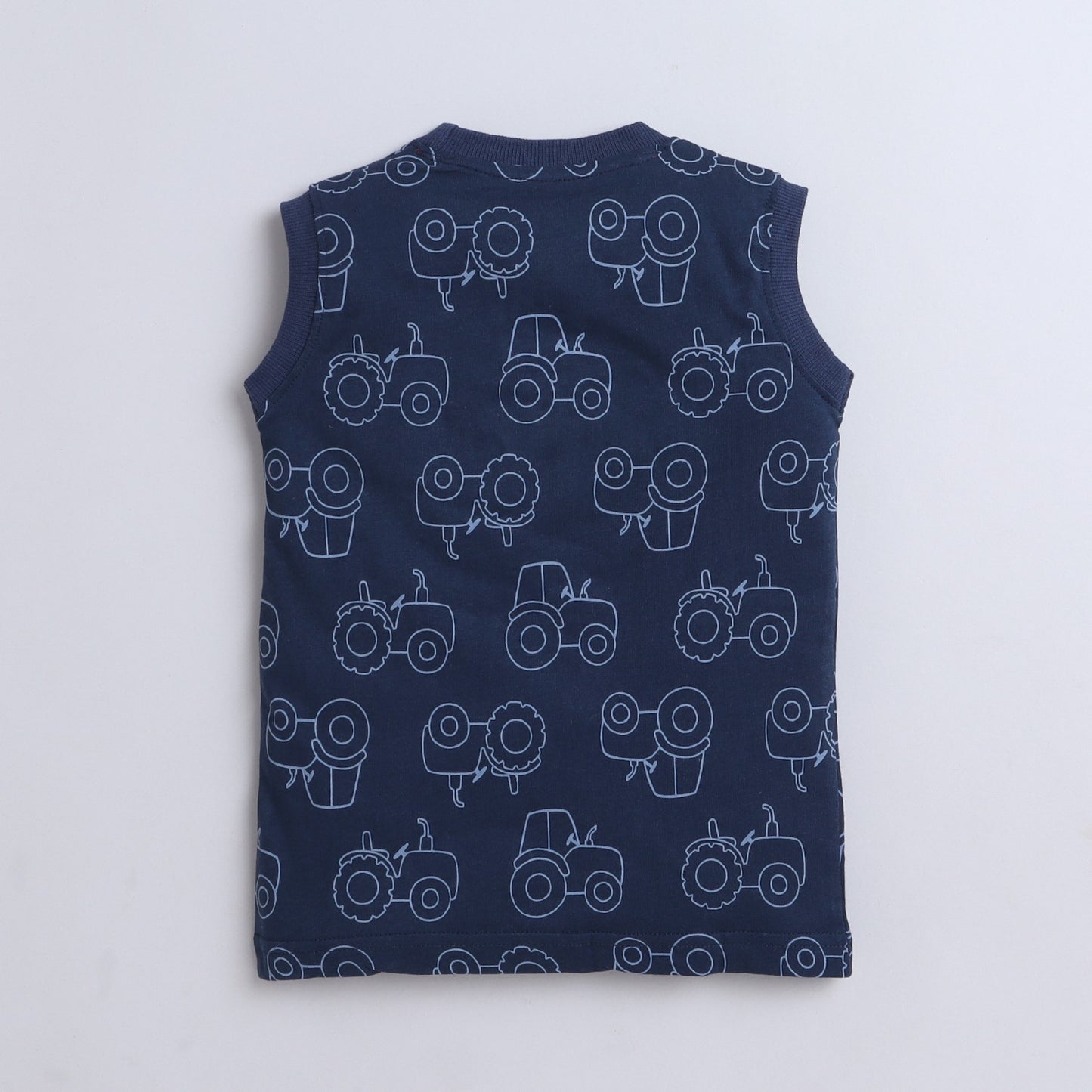 Baby Nation Boys Dark Blue Summer Sleeveess Sets