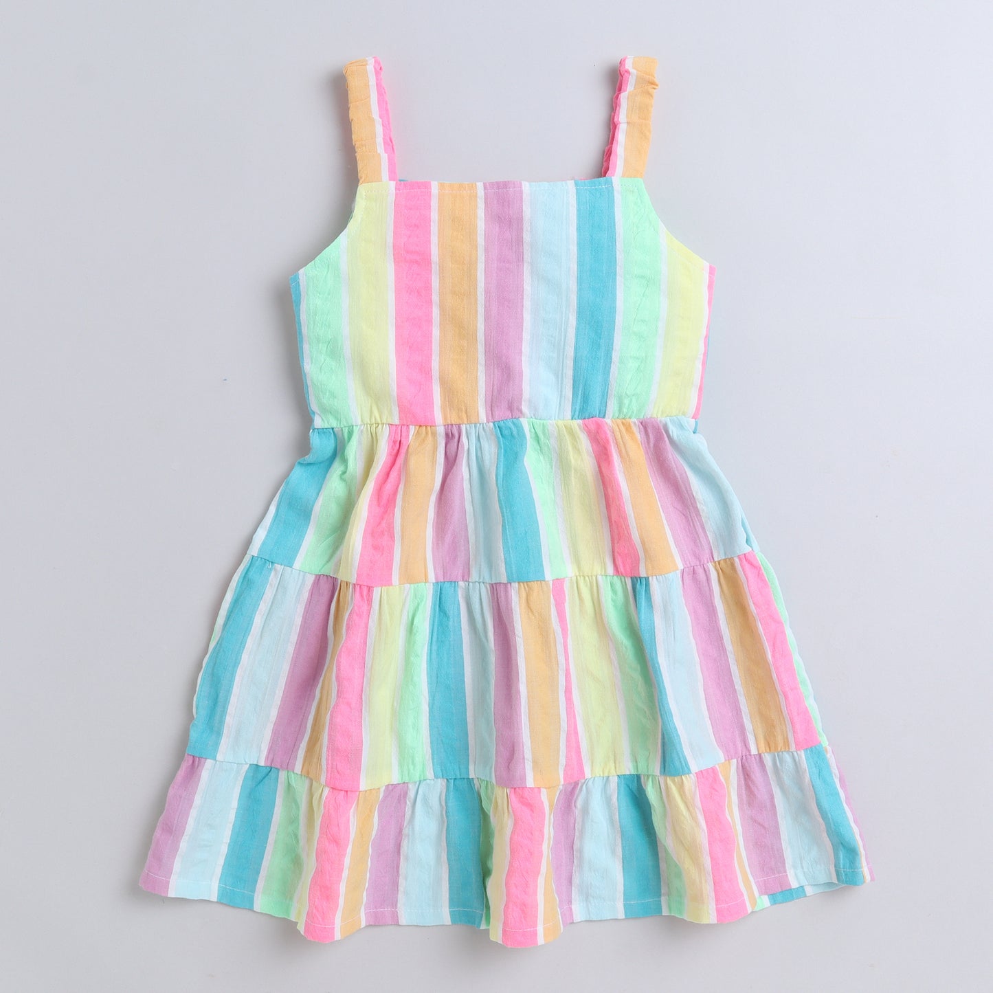 Girls Pastel Rainbow Dress