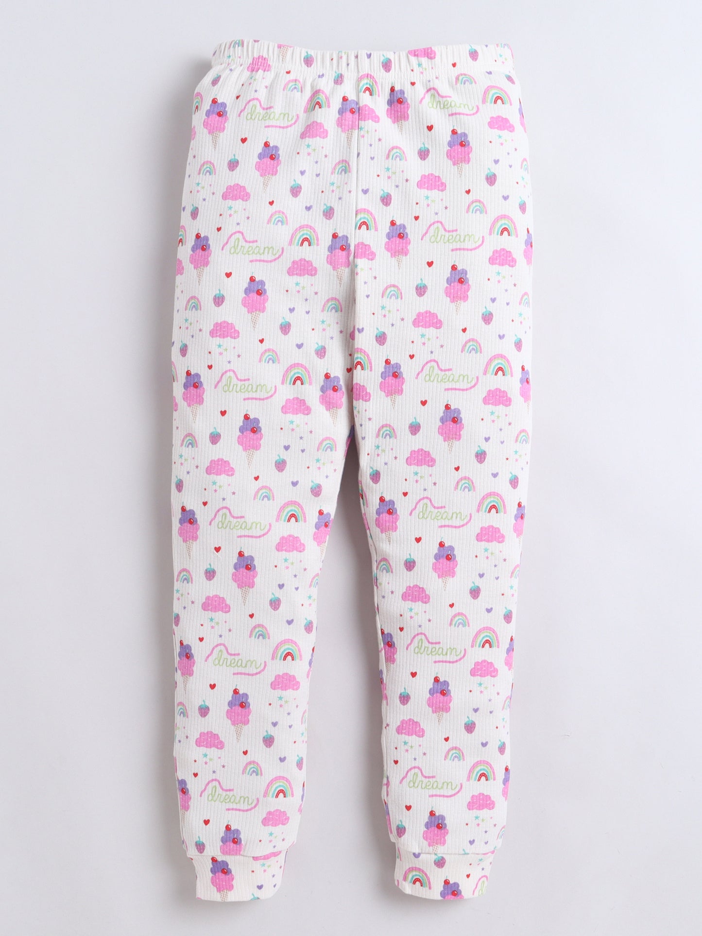 Baby Nation Kids Printed Cotton Night Suit Set - Ice Cream