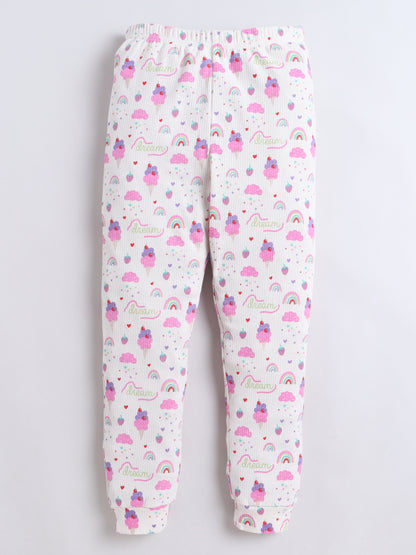 Baby Nation Kids Printed Cotton Night Suit Set - Ice Cream