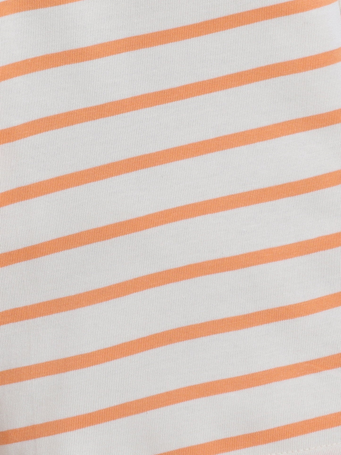 Baby Nation Cotton Knit Half Sleeve Coord Short Set - Orange Stripes