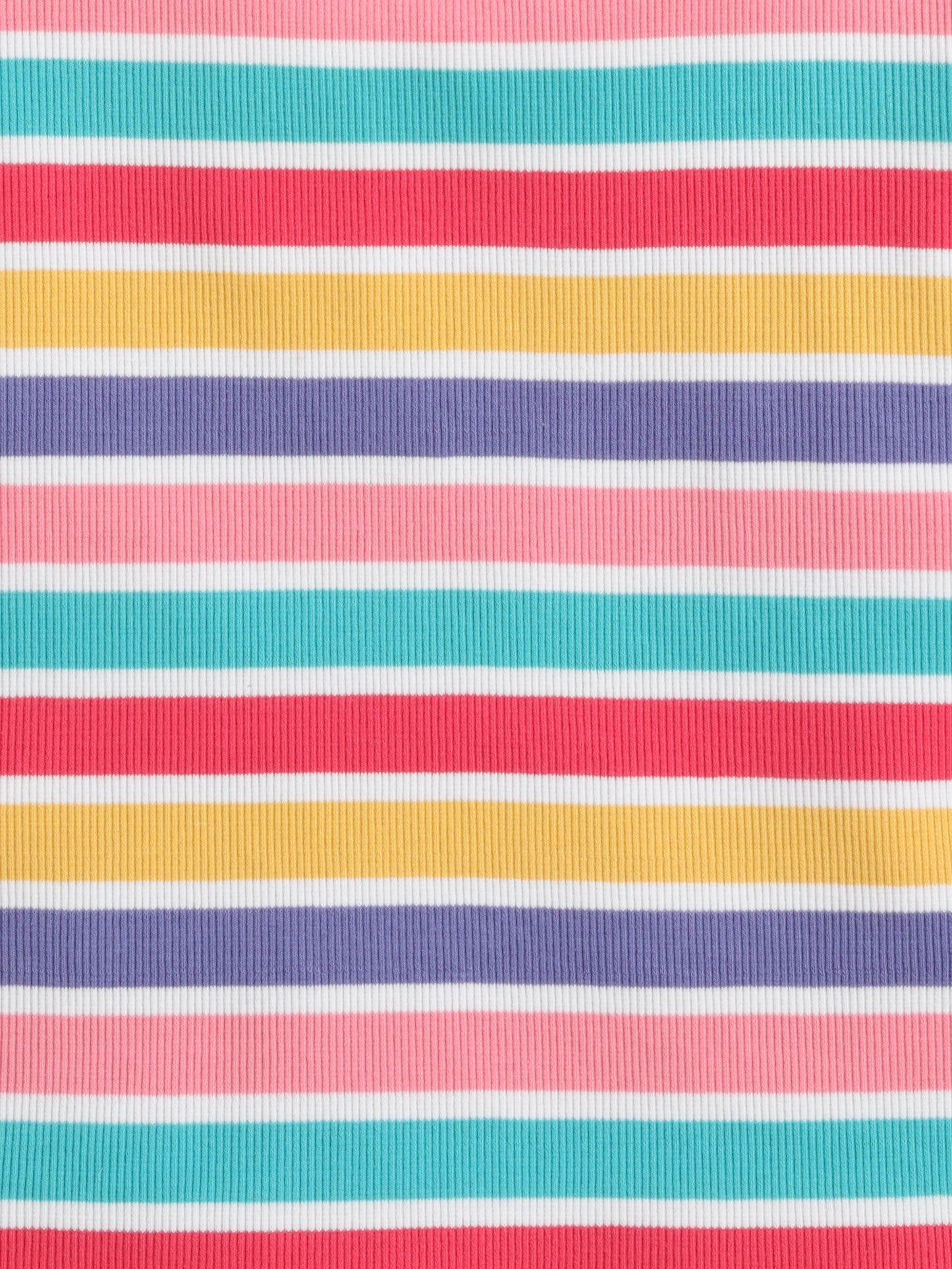 Girls Frill Sleeve T-Shirt - Rainbow