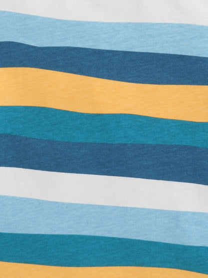 Baby Nation Cotton Knit Half Sleeves  Printed T-Shirt - Multi Color