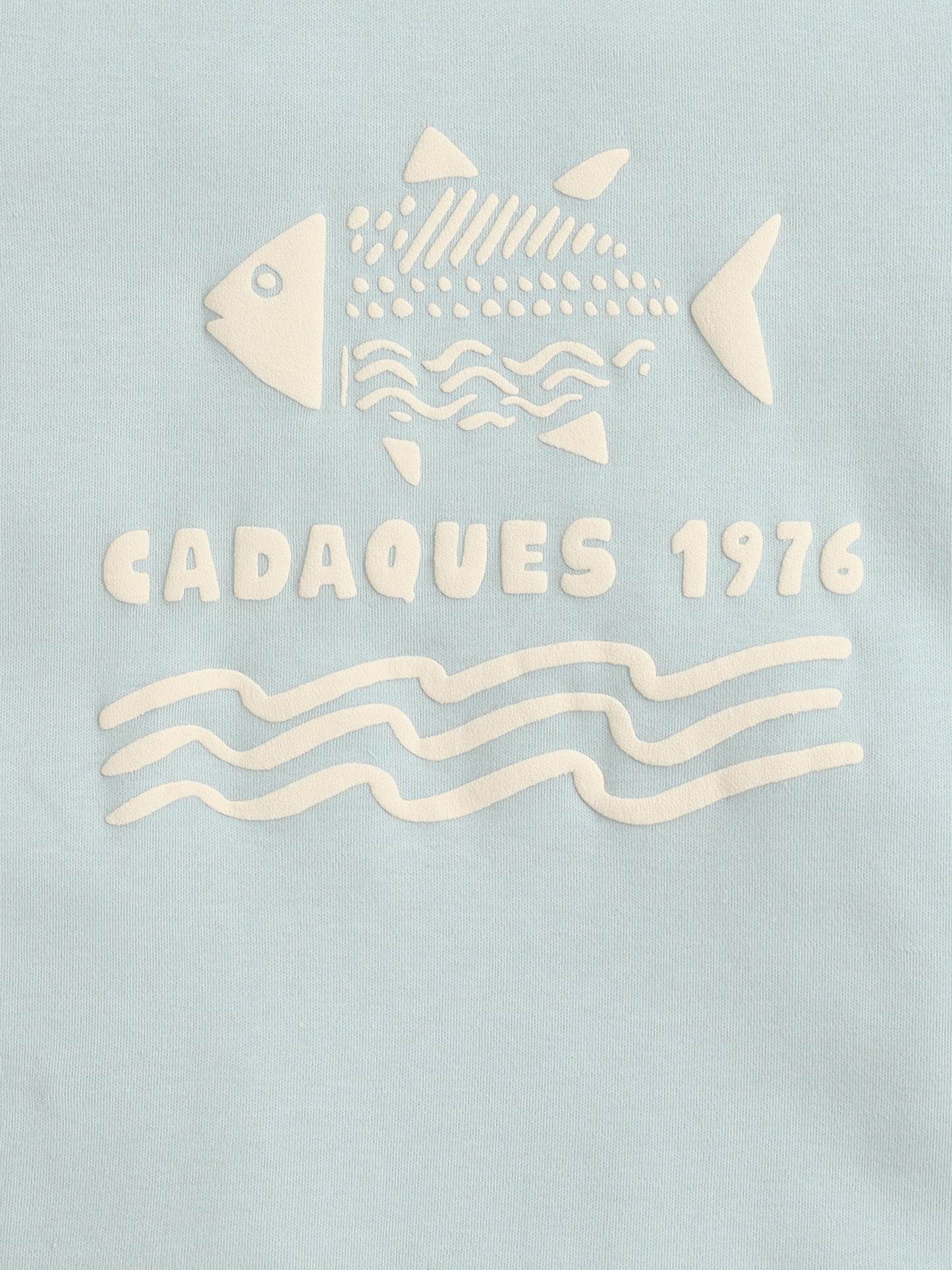 Baby Nation Cotton Knit Half Sleeves Fish Printed T-Shirt - Light green