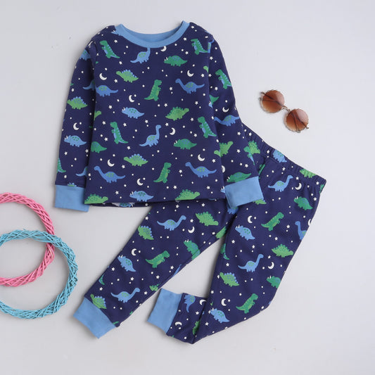 Kids Night Wear Sets Navy Space