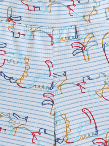 Unisex Shorts - White Dino