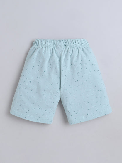 Unisex Solid Shorts - Green Dot