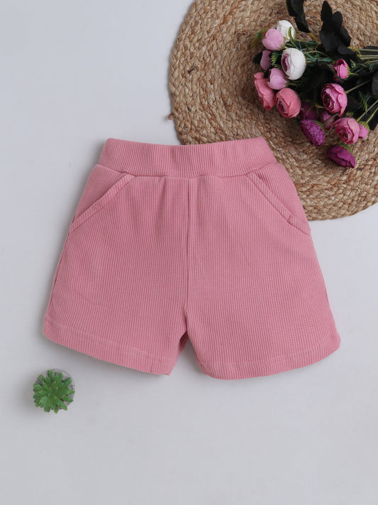 Unisex Shorts - Pink Waffle