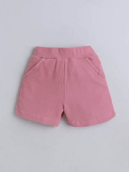 Unisex Shorts - Pink Waffle