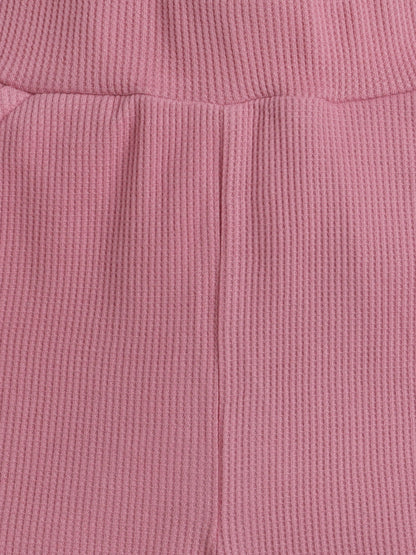 Unisex Shorts - Pink Waffle