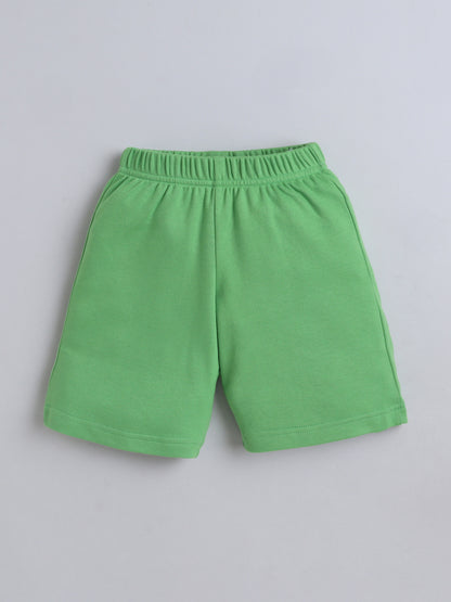 Unisex Solid Shorts - Green