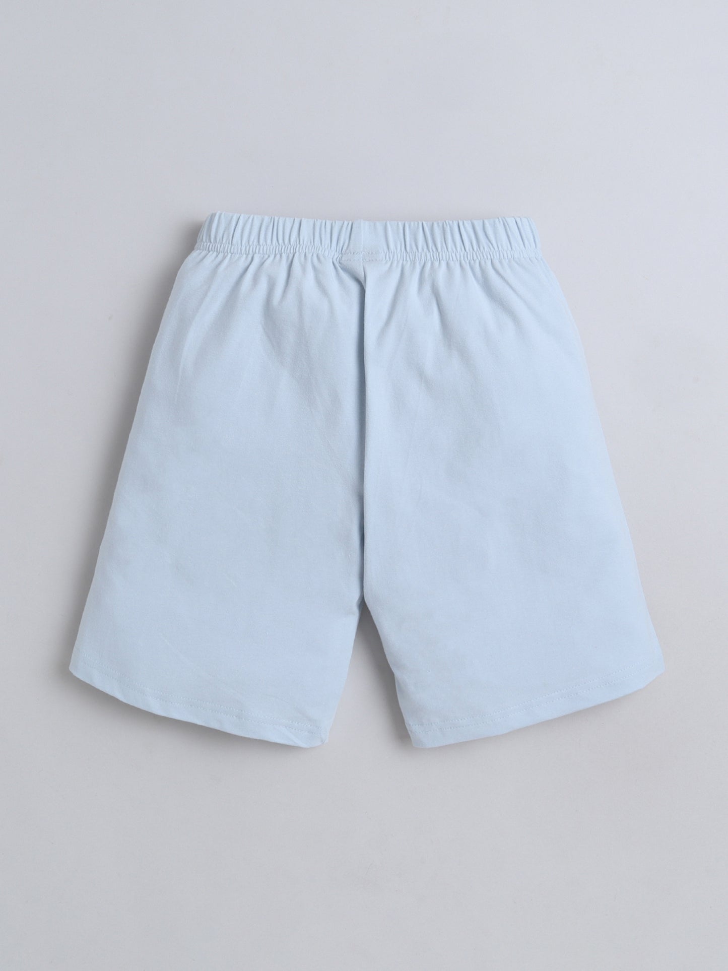 Unisex Solid Shorts - Light Blue