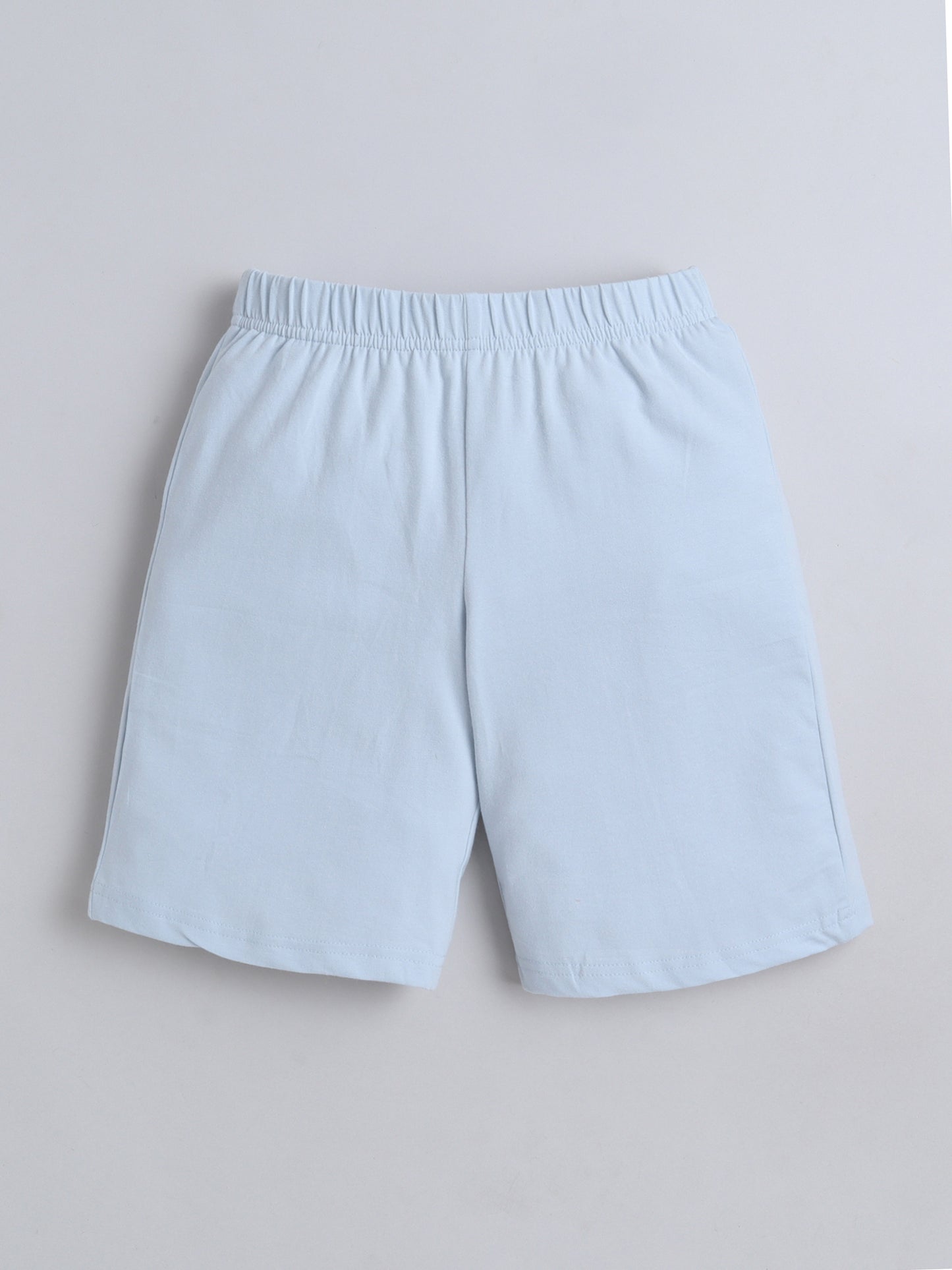 Unisex Solid Shorts - Light Blue