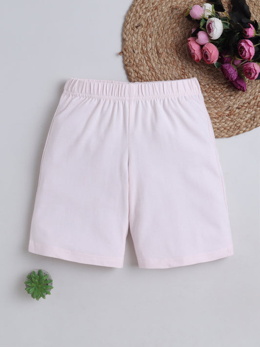 Unisex Solid Shorts - Light Pink
