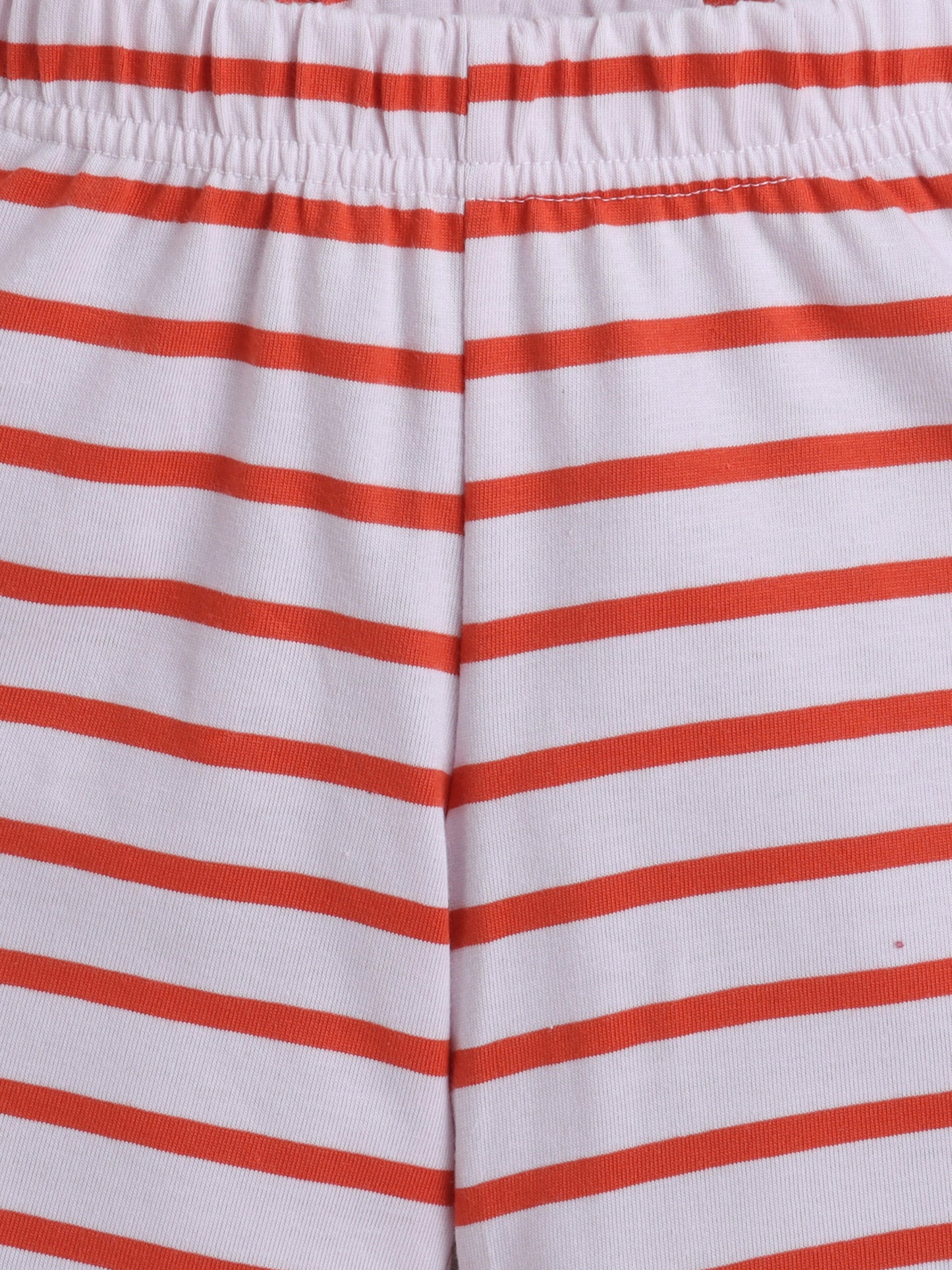 Unisex Solid Shorts - Dark Orange Stripes