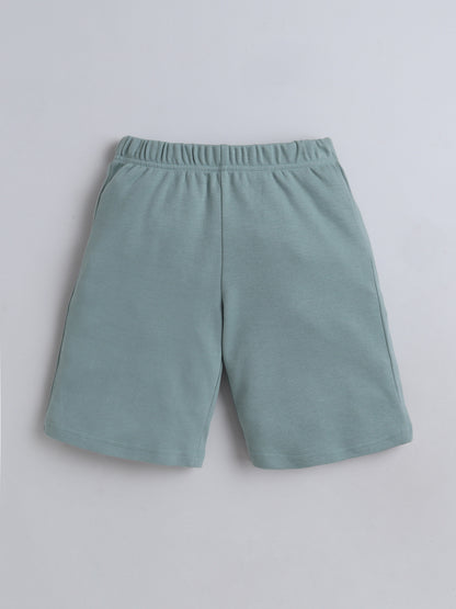 Unisex Solid Shorts - Matte Green