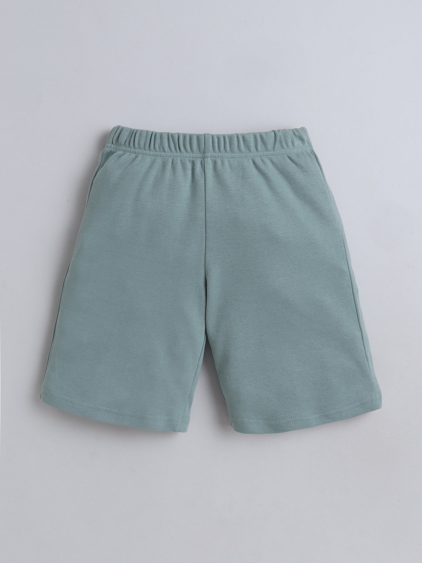 Unisex Solid Shorts - Matte Green