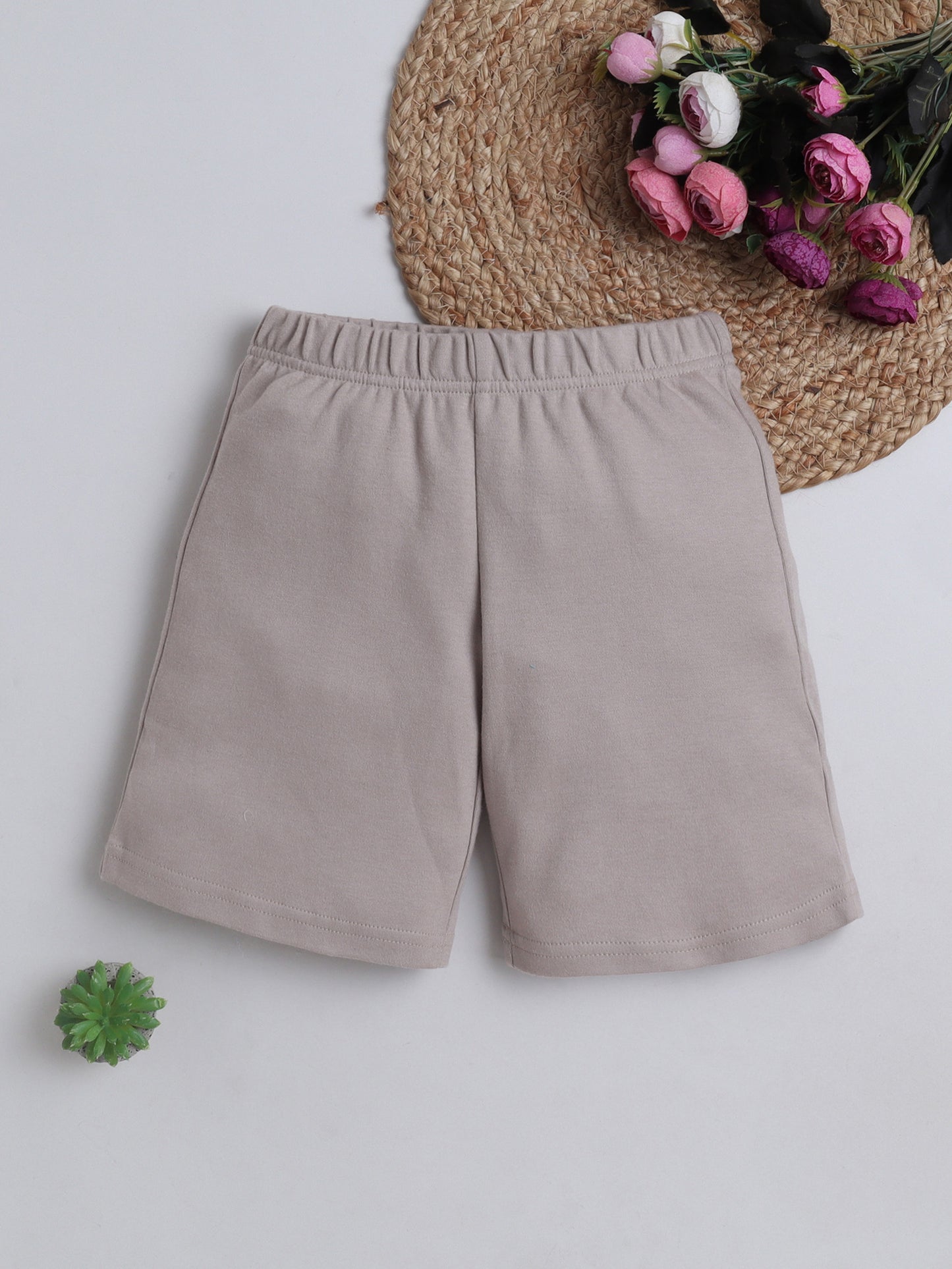 Unisex Solid Shorts - Cool Grey