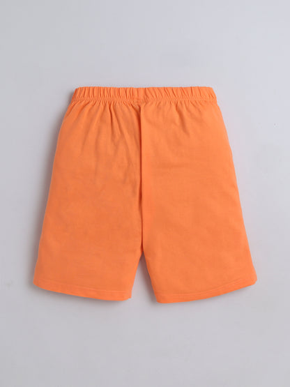 Unisex Solid Shorts - Orange