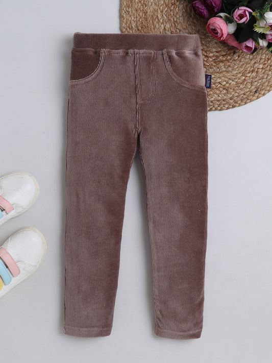 Girls Corduroy Pant - Brown