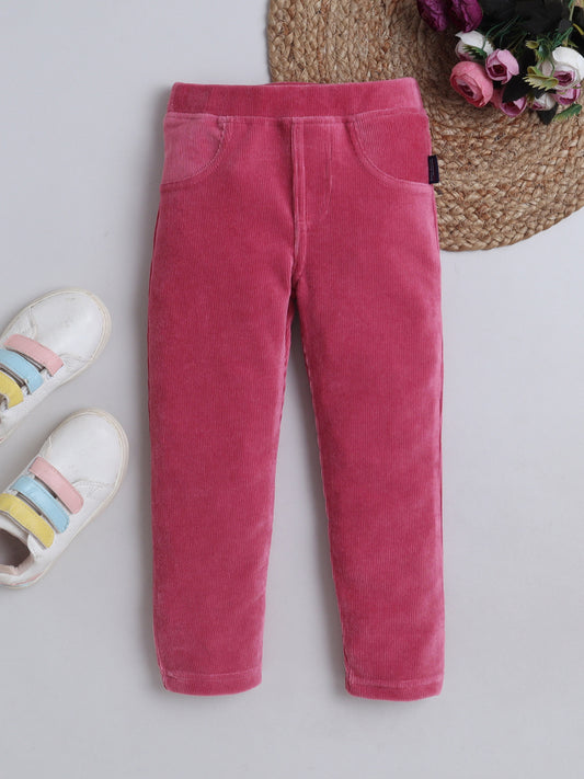 Girls Corduroy Pant - Berry