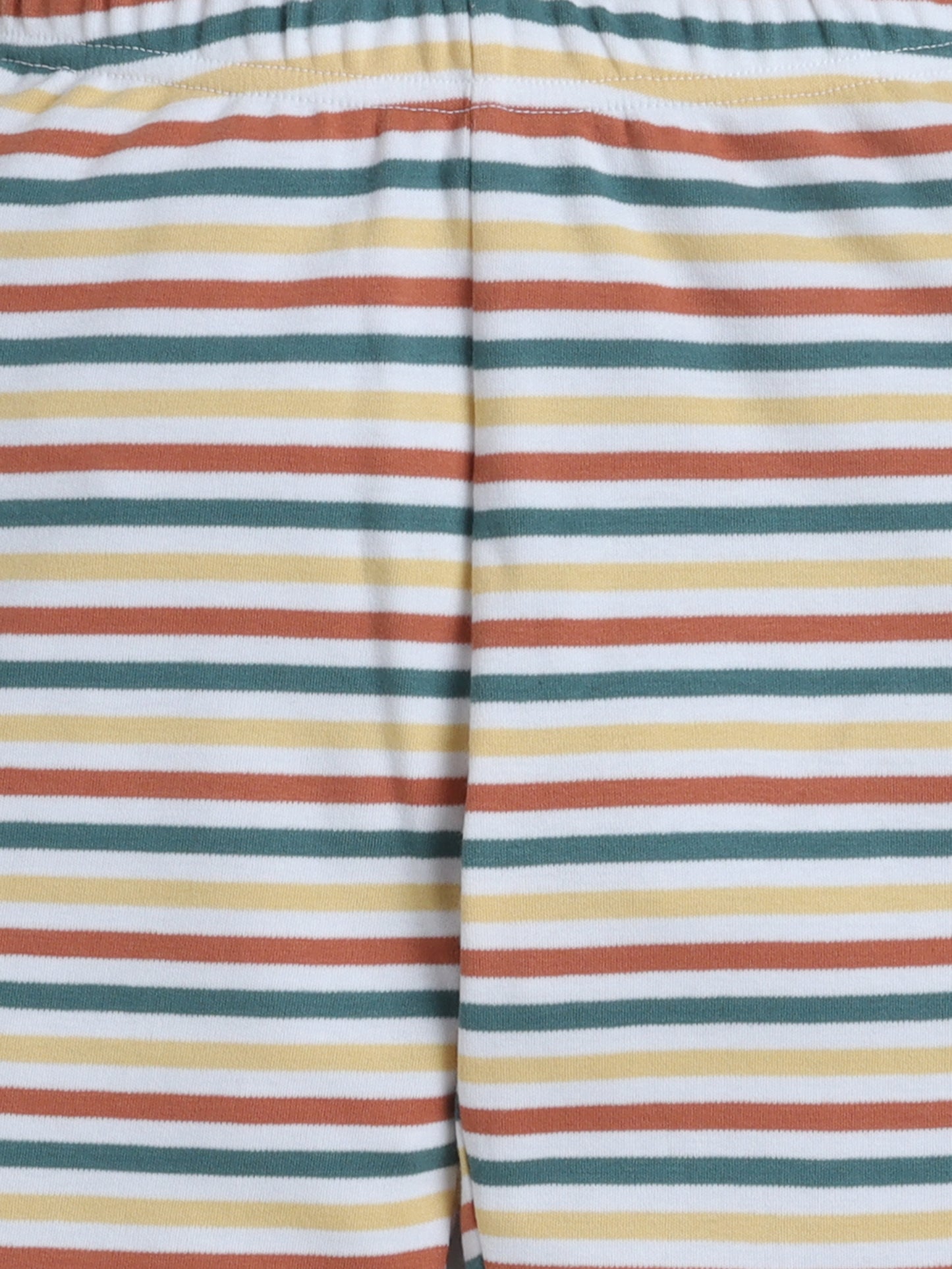 Baby Nation Kids Printed Cotton Night Suit Set- Rainbow Stripes