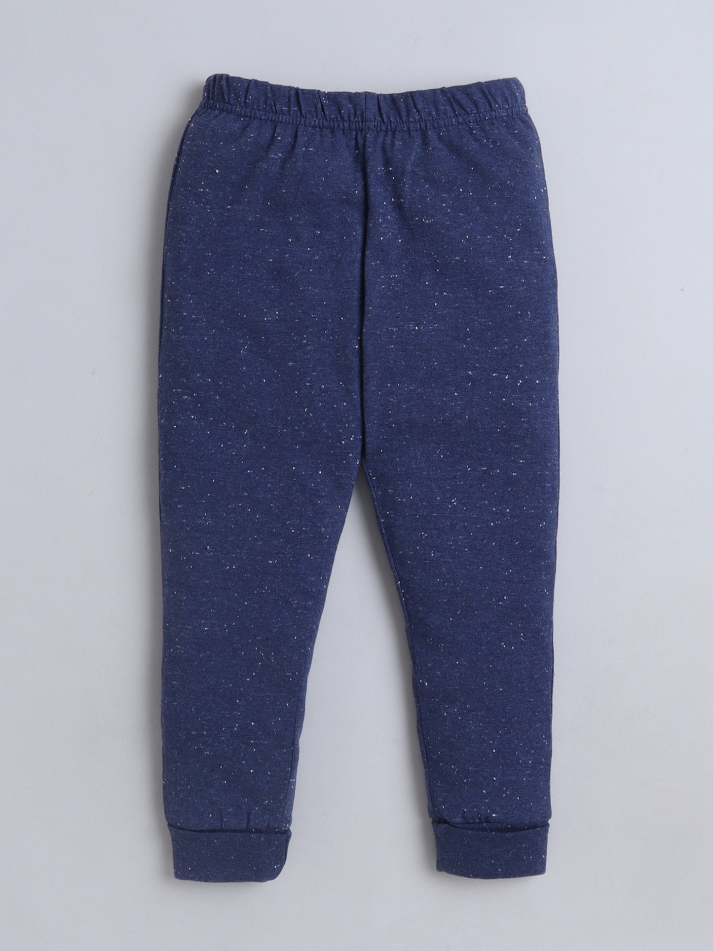 Baby Nation Kids Printed Cotton Night Suit Set- Navy Pique