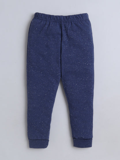 Baby Nation Kids Printed Cotton Night Suit Set- Navy Pique