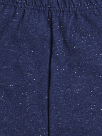 Baby Nation Kids Printed Cotton Night Suit Set- Navy Pique