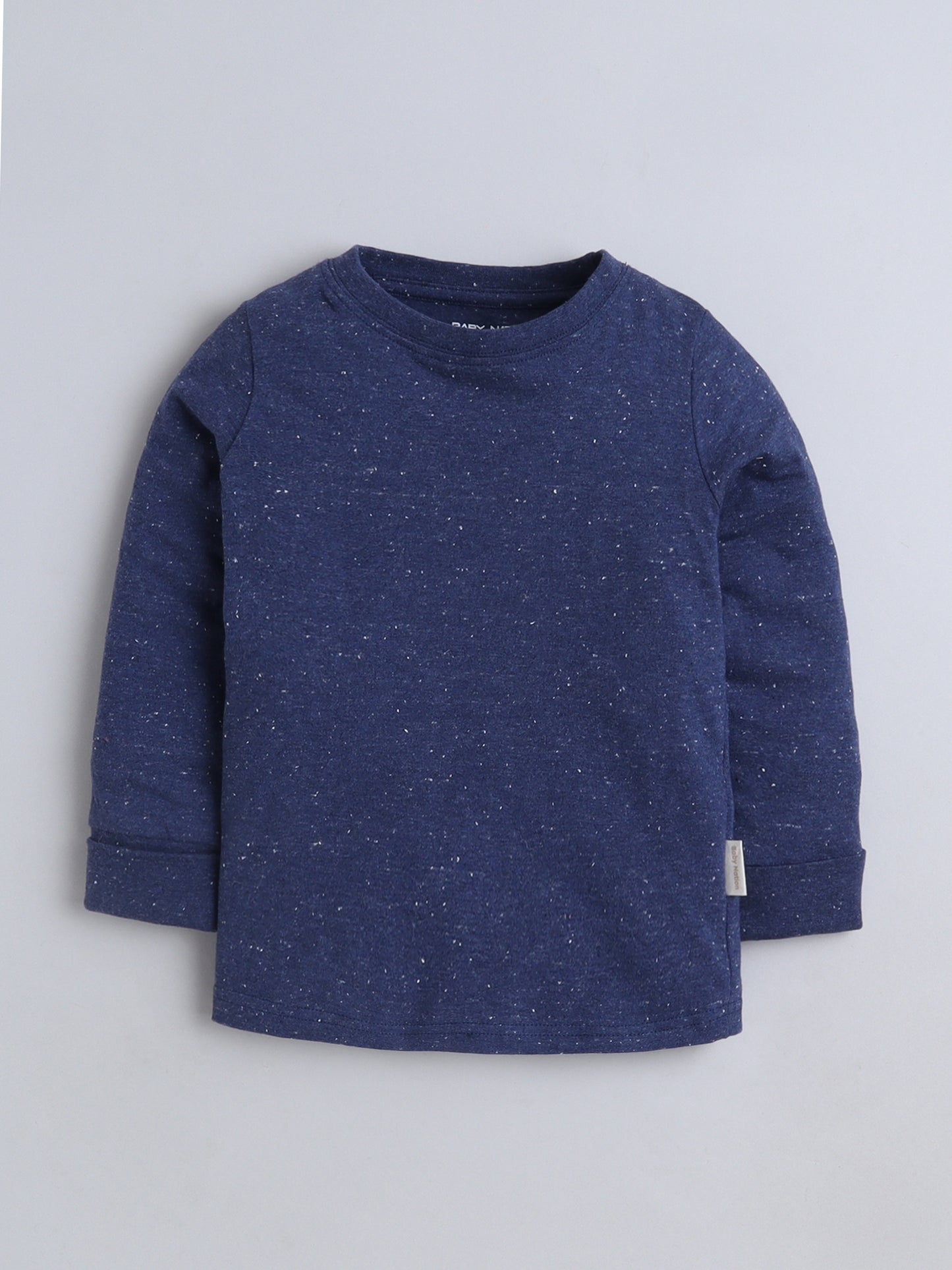 Baby Nation Kids Printed Cotton Night Suit Set- Navy Pique