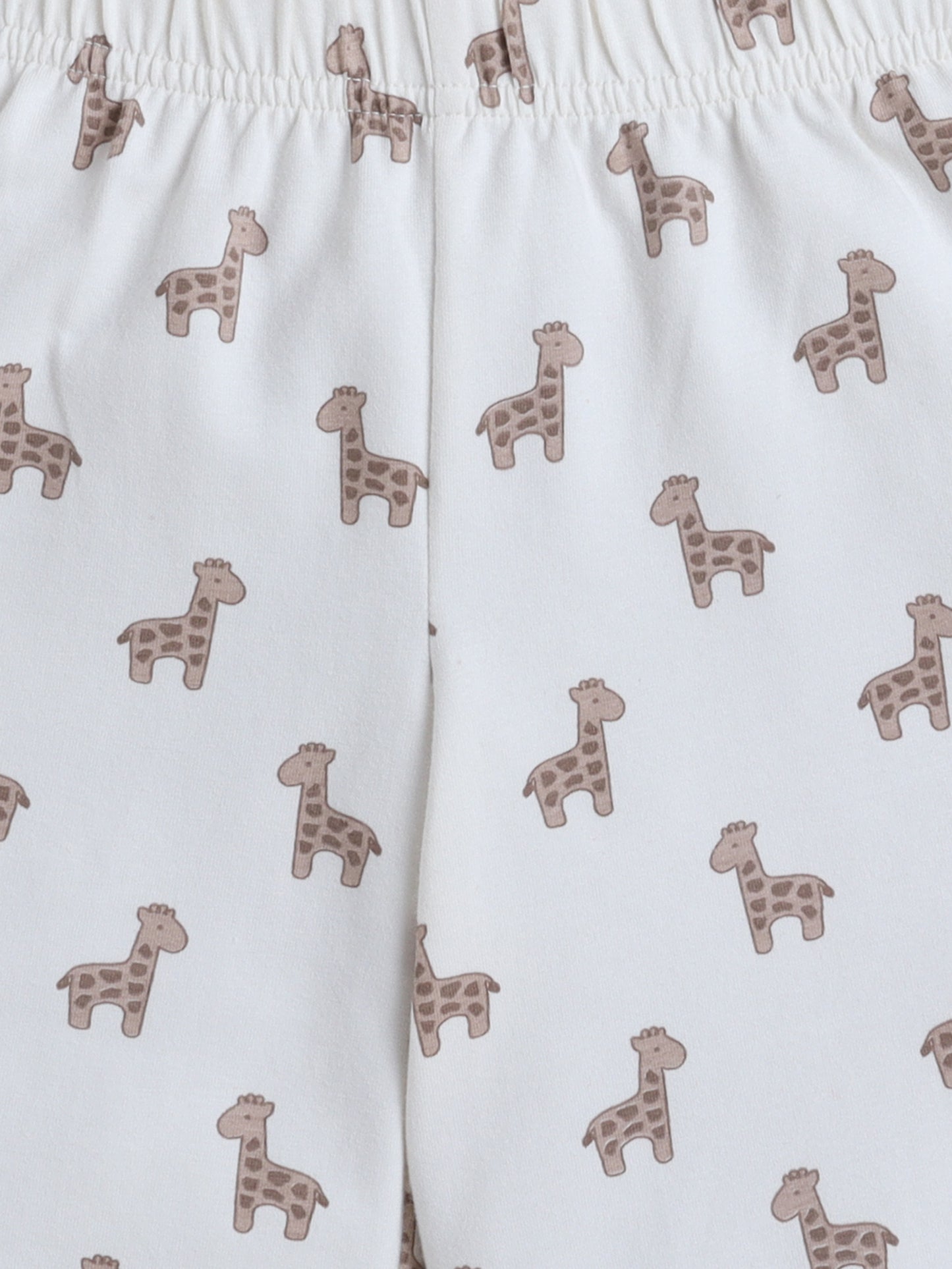 Baby Nation Cotton Knit Half Sleeve Coord Short Set - Giraffee Toy