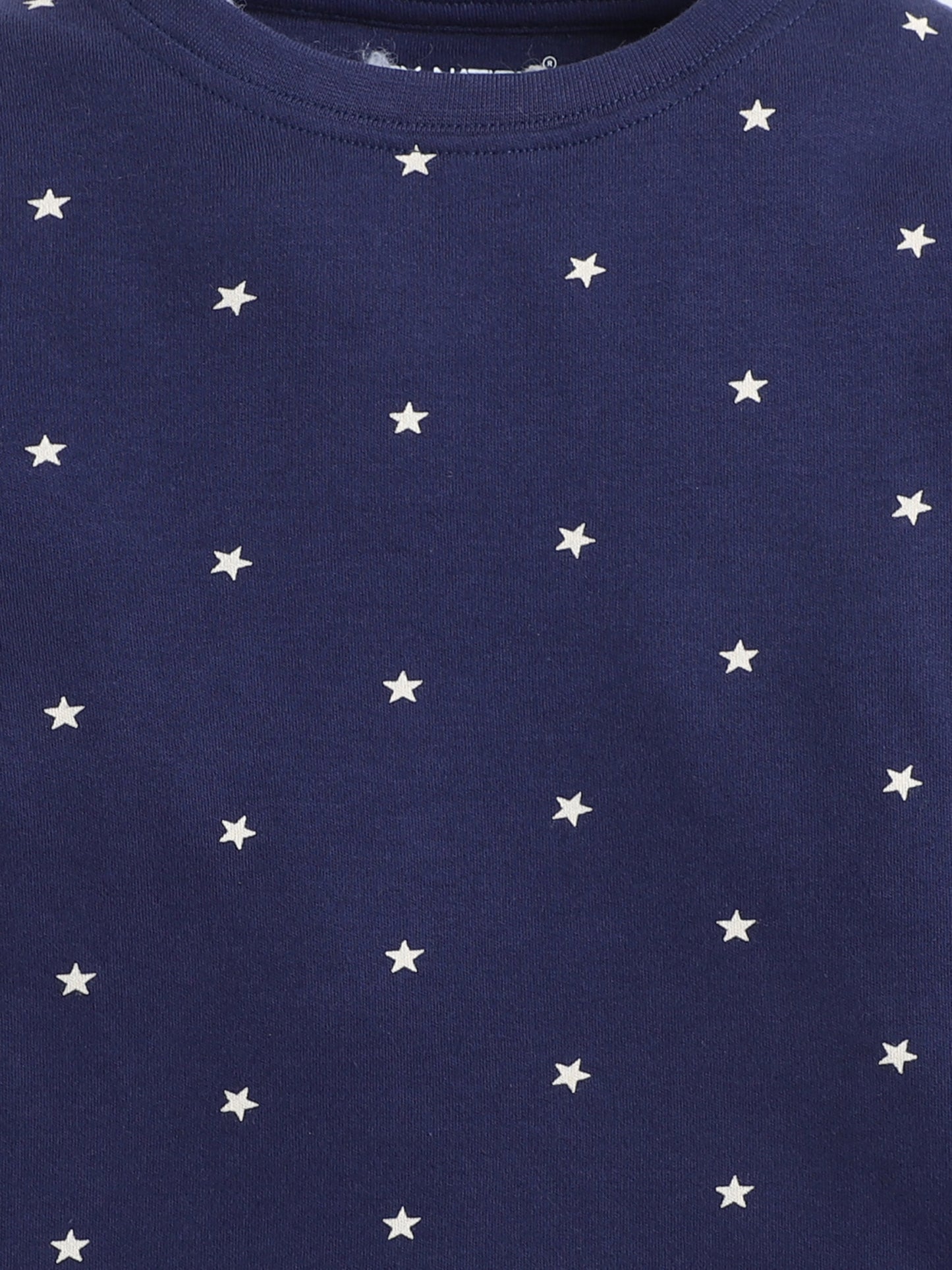 Baby Nation Kids Printed Cotton Night Suit Set- Navy Star Print