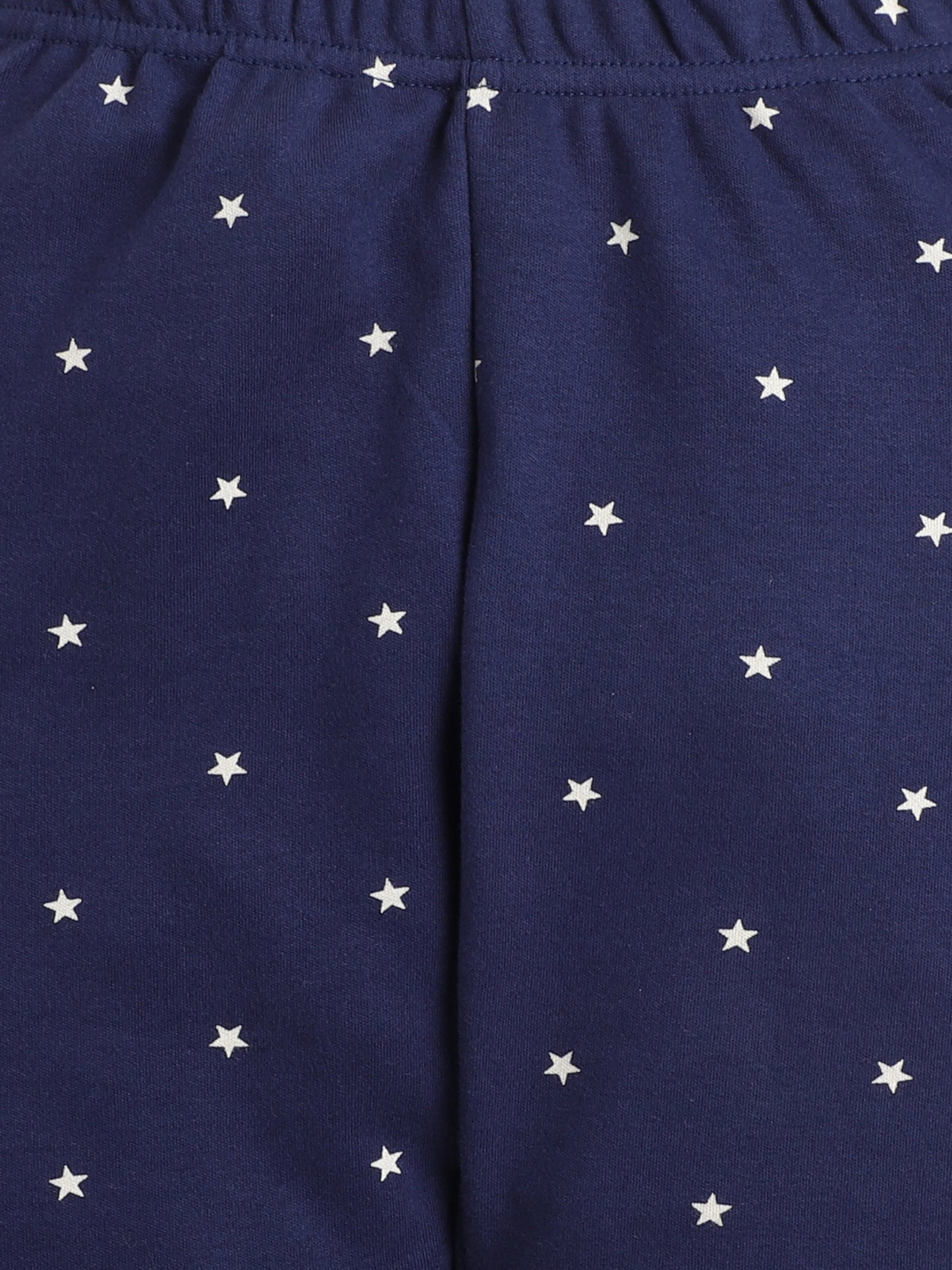 Baby Nation Kids Printed Cotton Night Suit Set- Navy Star Print