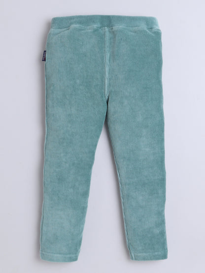 Girls Corduroy Pant - Light Green