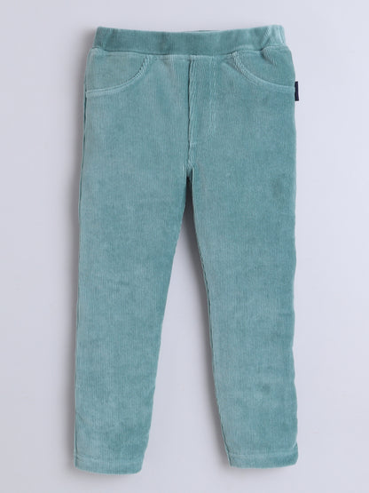 Girls Corduroy Pant - Light Green