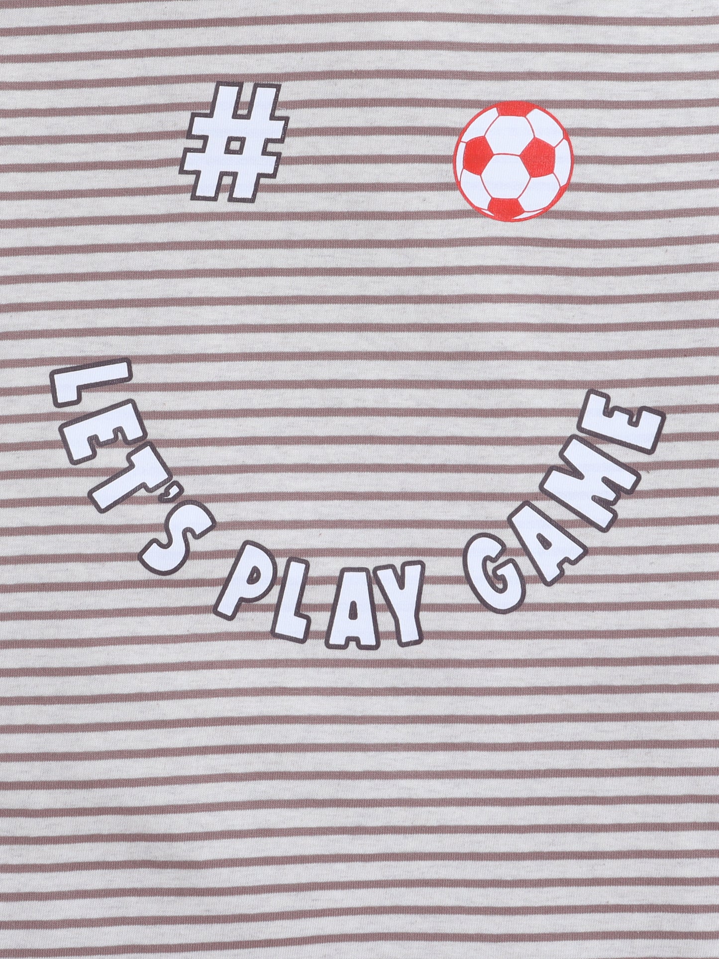 Boys T-Shirt - Brown Striped