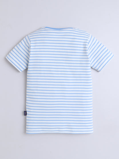 Boys T-Shirt - Blue Striped