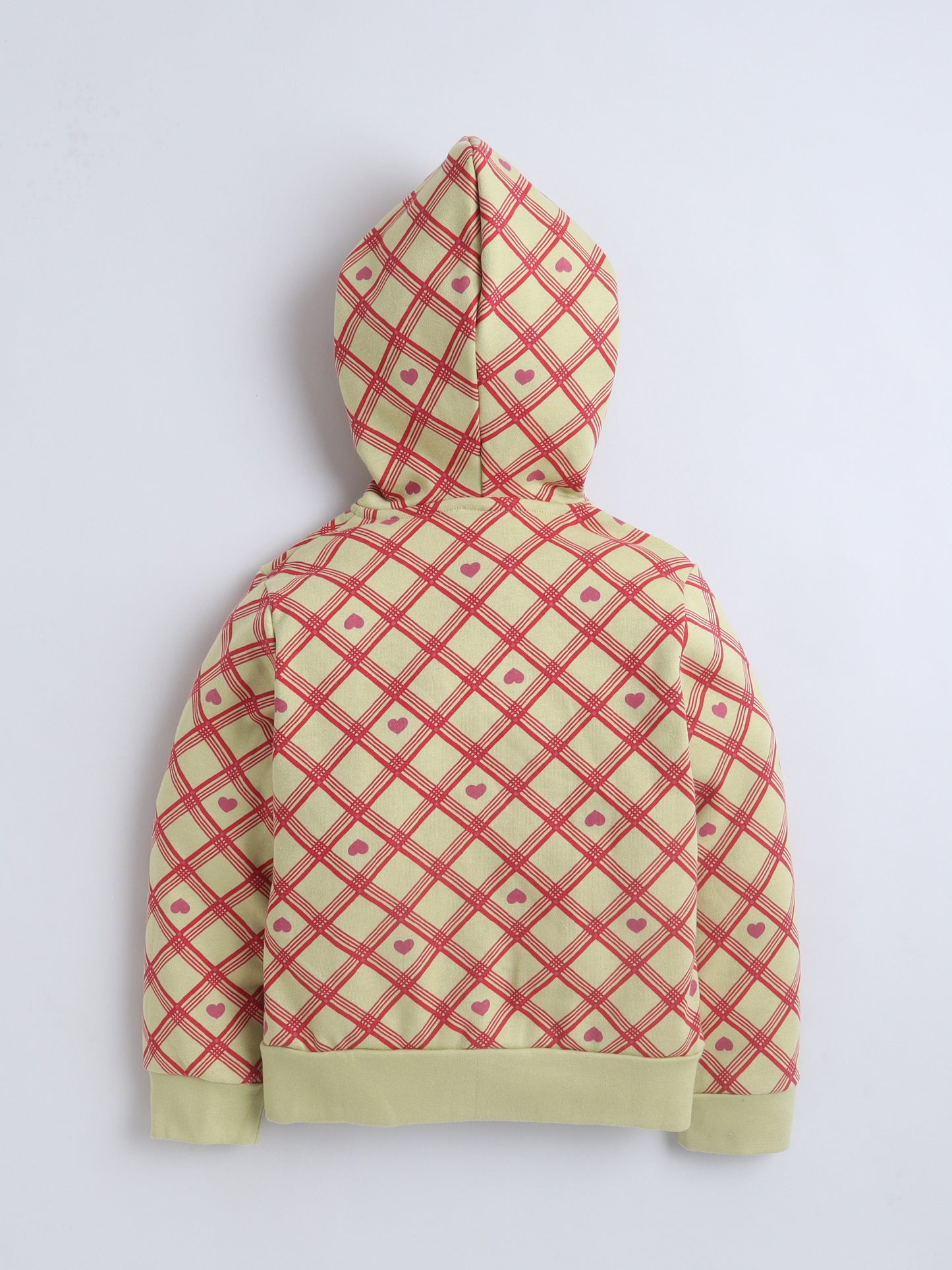 Unisex Printed Winter Hoodie - Green Heart