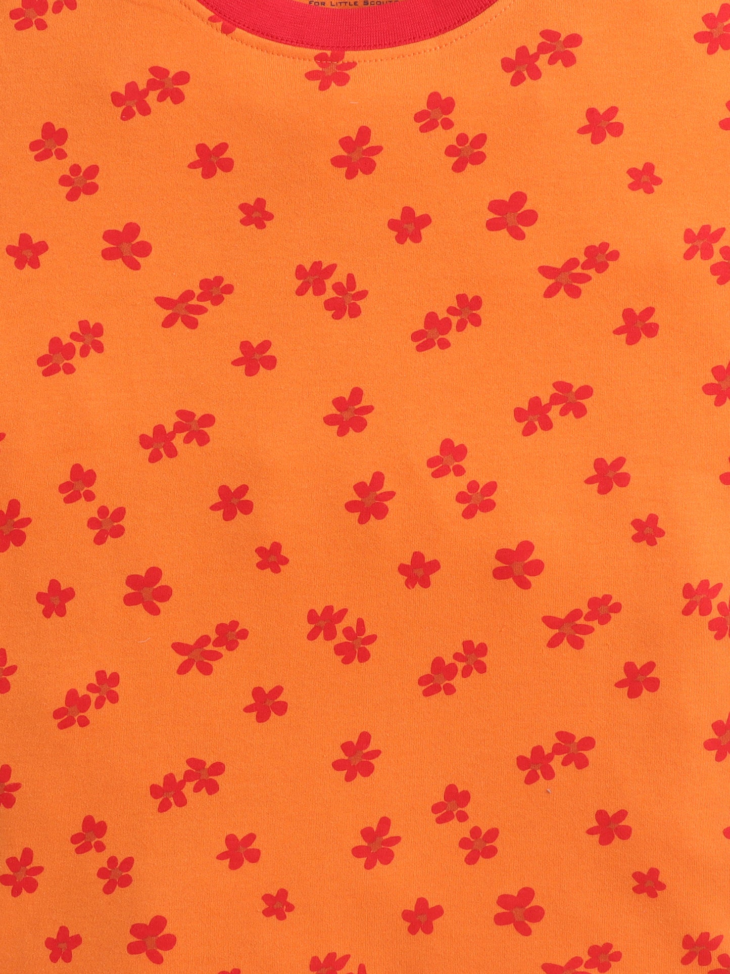 Baby Nation Girls Flower Print Cotton T-Shirt & Shorts Set – Orange Co-ord Outfit