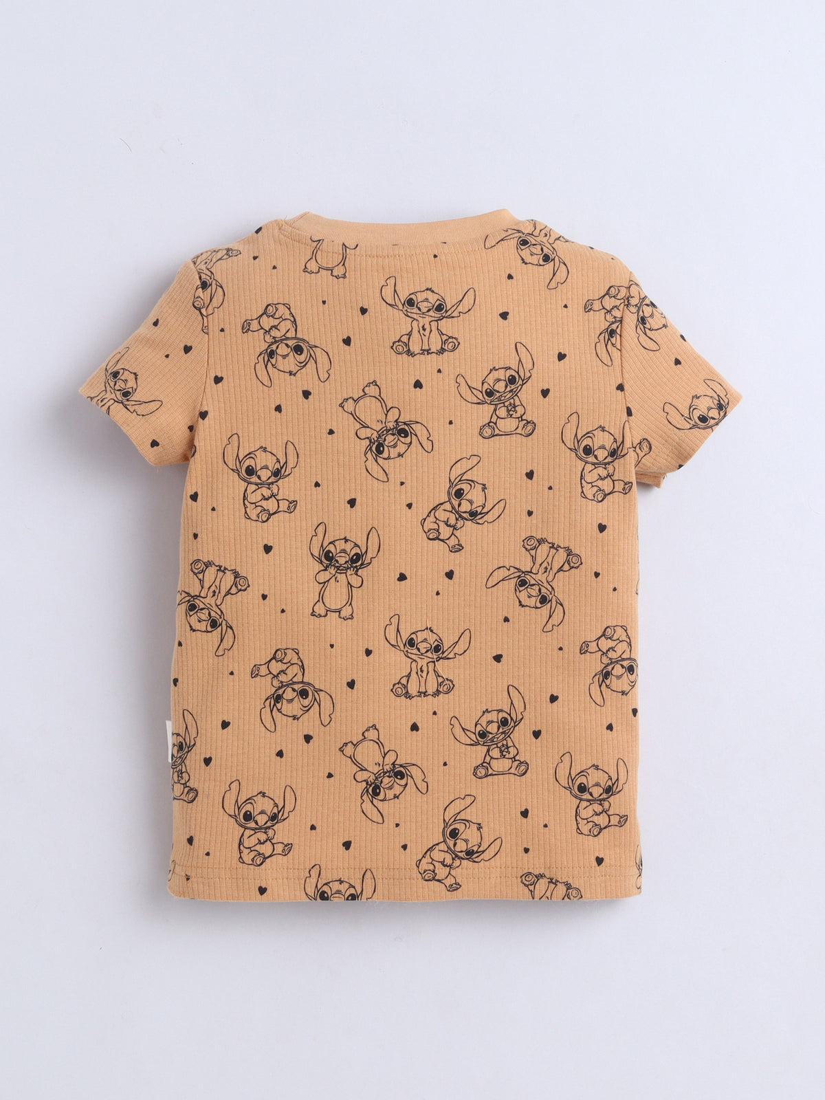Baby Nation Cotton Knit Half Sleeves Printed T-Shirt - Yellow Yoda