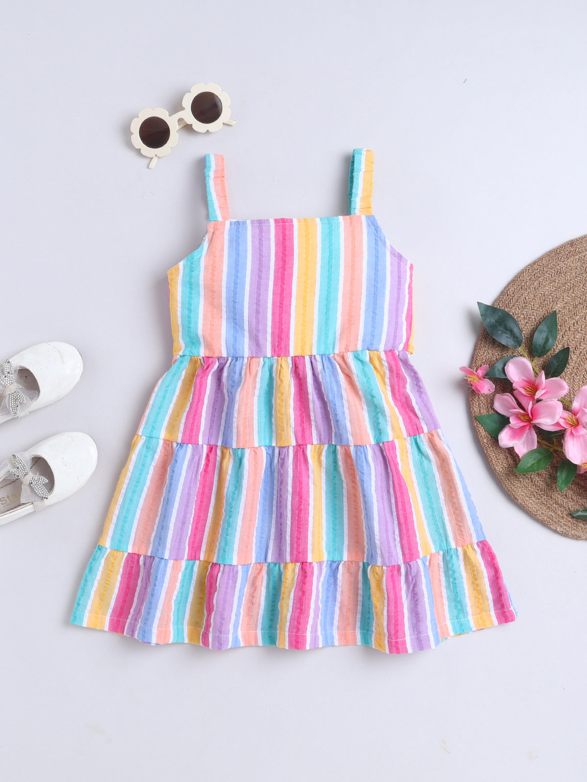 Girls Rainbow Dress